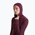 Dámská trekingová mikina Icebreaker Merino 300 Realfleece Descender Zip Hoodie dark berry 5