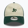 Kšiltovka New Era 9Twenty Trucker Oakland Athletics light beige 3