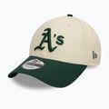 Kšiltovka  New Era Colourblock 9Forty Oakland Athletics light beige 2