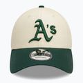Kšiltovka  New Era Colourblock 9Forty Oakland Athletics light beige 3