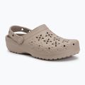 Nazouváky Crocs Classic Floral Cutout Clog taupe 2
