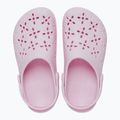 Nazouváky Crocs Classic Floral Cutout Clog pink milk 2