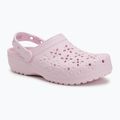Nazouváky Crocs Classic Floral Cutout Clog pink milk 2