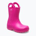 Dětské holínky Crocs Handle It Rain Boot Kids pink crush