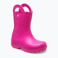 Dětské holínky Crocs Handle It Rain Boot Kids Toddler pink crush 8