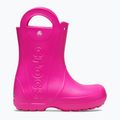 Dětské holínky Crocs Handle It Rain Boot Kids Toddler pink crush 9