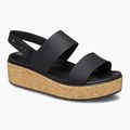 Dámské sandály Crocs Brooklyn Cork Low Wedge black/black