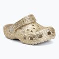 Dětské nazouváky Crocs Classic Chunky Glitter 211940 sandstone