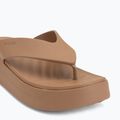 Dámské žabky Crocs Gateway Platform milk chocolate 7