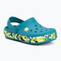 Dětské nazouváky Crocs Crockband Glow Confetti Band turbo teal/multi 2