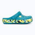 Dětské nazouváky Crocs Crockband Glow Confetti Band turbo teal/multi 3