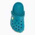 Dětské nazouváky Crocs Crockband Glow Confetti Band turbo teal/multi 6