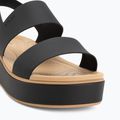 Dámské sandály  Crocs Brooklyn Matte Wrap Low Wedge black/cashew 7