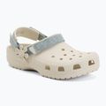 Dětské nazouváky Crocs Classic Denim Flower Adjustment Backstrap summit white 2