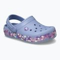 Dětské nazouváky Crocs Crockband Glow Confetti Band blue haze/multi 9