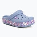 Dětské nazouváky Crocs Crockband Glow Confetti Band blue haze/multi