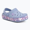 Dětské nazouváky Crocs Crockband Glow Confetti Band blue haze/multi 2