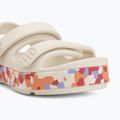 Dětské sandály Crocs Crocband Cruiser Glow Confetti Band summit white/guava 7