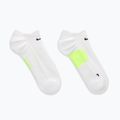 Ponožky Nike Running Midweight No-Show white/volt/black 3