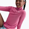 Dětské tréninkové tričko Longsleeve Nike Dri-Fit 1/4 Zip sweet beet/white 6