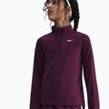 Dětské tréninkové tričko Longsleeve Nike Dri-Fit 1/4 Zip bordeaux/white 4