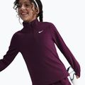 Dětské tréninkové tričko Longsleeve Nike Dri-Fit 1/4 Zip bordeaux/white 6