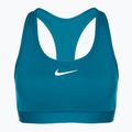 Sportovní podprsenka Nike Swoosh Medium Support green abyss/white 7