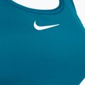 Sportovní podprsenka Nike Swoosh Medium Support green abyss/white 9