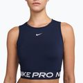 Dámský sportovní top Nike Pro Dri-Fit midnight navy/white 3