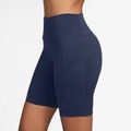 Dámské šortky Nike One High Waisted 8" Biker midnight navy 3