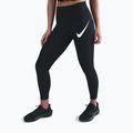 Dámské běžecké legíny Nike Tempo Swoosh Run High-Waisted 7/8 black/white
