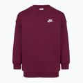 Dětská mikina Nike Sportswear Club Fleece burgundy/white