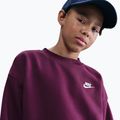 Dětská mikina Nike Sportswear Club Fleece burgundy/white 4