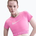 Dámský tréninkový top Nike Pro Dri-Fit Graphic Cropped playful pink/pink foam/white 4