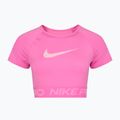 Dámský tréninkový top Nike Pro Dri-Fit Graphic Cropped playful pink/pink foam/white 7