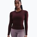 Dámské tričko s dlouhým rukávem Nike One Fitted Dri-Fit burgundy crush/white