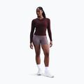 Dámské tričko s dlouhým rukávem Nike One Fitted Dri-Fit burgundy crush/white 2
