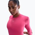 Dámské tričko Longsleeve Nike One Fitted Dri-Fit rush pink/white 4