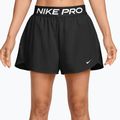 Dámské tréninkové šortky Nike Pro Dri-Fit Mid-Rise Brief-Lined 3" black/white