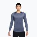 Pánské tréninkové tričko Longsleeve Nike Pro Dri-Fit Tight Fitness diffused blue/black