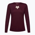 Dámské cyklistické tričko Longsleeve Fox Racing Ranger Fox Head LS dark maroon 5