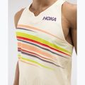 Pánské běžecké tričko HOKA Race Day Singlet alabaster flare 6
