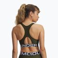 Tréninková podprsenka Under Armour HG Authentics Mid Branded expedition green/white 2