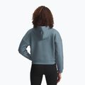 Dámská mikina Under Armour Rival Fleece Piped HZ Hoodie jasper blue/white 2
