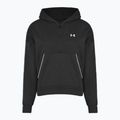Dámská mikina Under Armour Rival Fleece Piped HZ Hoodie black/white 3