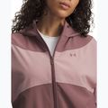 Dámská bunda Under Armour Rival Woven Hoody maroon mist tourmaline pink/maroon mist 3