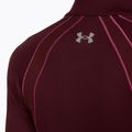 Pánské tričko Under Armour ColdGear Textured 1/2 Zip dark maroon/fuchsia dusk/metallic silver 4