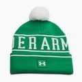 Pánská zimní čepice Under Armour Halftime Pom Beanie team kelly green/white/white