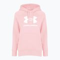 Dámská mikina Under Armour Rival Fleece Big Logo Hoody prime pink/white 3
