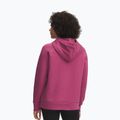 Dámská mikina Under Armour Rival Feelce Shimmer Hoody fuchsie dusk/irisdescent 2